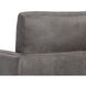 Portman Marseille Concrete Leather Swivel Lounge Chair, Swivel